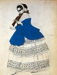 Estrella, Costume Sketch for the Ballet Carnaval