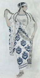 Helen of Troy, Costume Sketch for Emile Verhaeren
