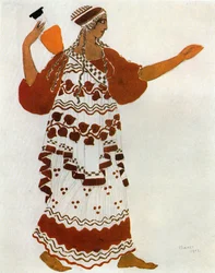Nymph, costume sketch for Claude Debussy