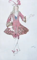 Page de la Princesse. Costume Design for the Ballet Sleeping Beauty by P. Tchaikovsky
