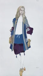 Page de la Princesse. Costume Design for the Ballet Sleeping Beauty by P. Tchaikovsky