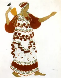 The afternoon of a fauna by Claude Debussy, costume by Leon Bakst
