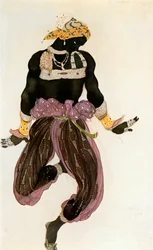 The "silvery" Black man, costume sketch