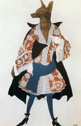 The Wolf, costume sketch for Tchaikovsky