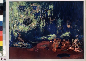 Decor for the ballet "Sheherazade"