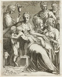 The Holy Family with Saints