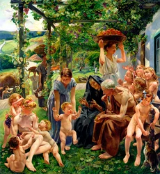 The Evening, Right Panel from the Triptych 