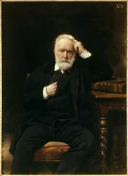 Portrait of the French writer Victor Hugo (1802-1885). Painting by Leon Joseph Bonnat (1833-1922)