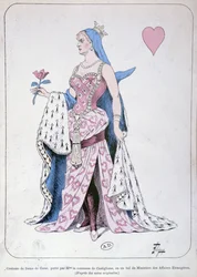 La Castiglione Dressed as the Queen of Hearts for a Ball at the Foreign Ministry in Paris
