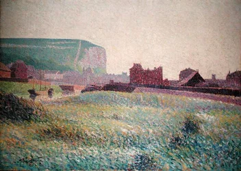 Port at the foot of the cliffs