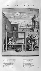 Les Toiles de Minerva, c.1615 (engraving)