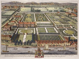 The House at Chelsea in the County of Middlesex engraved by Johannes Kip