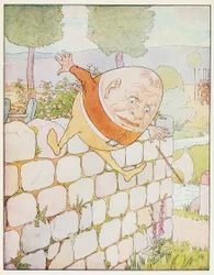 Humpty Dumpty had a great fall, from A Nursery Rhyme Picture Book