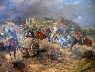 Attack of Polish Uhlans on Bolsheviks near Sloutsk 1919