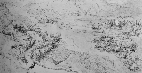 A Broad River with a Canal Running Beside It
