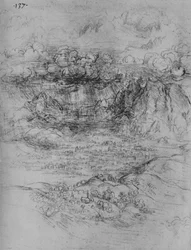 A Storm Over an Alpine Valley