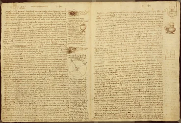 A page from the Codex Leicester, 1508-12