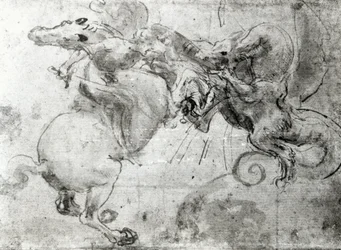 Battle Between a Rider and a Dragon (c.1482)