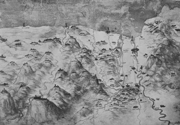Birds-Eye View of Part of Tuscany