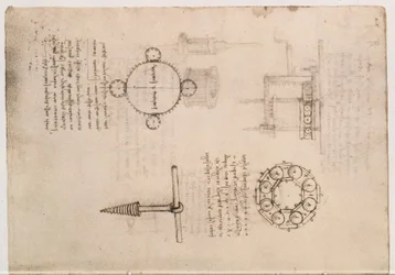 Codex Madrid I f.20, mechanical studies