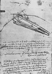 Drawing of a Flying Machine
