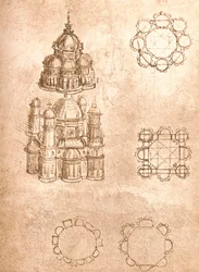 Drawing of Churches, c1472-c1519 1883