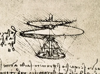 Extract from a Da Vinci Manuscript: Aerial Screw (Helicopter)