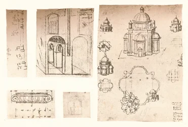 Five architectural drawings, c1472-c1519