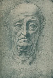 Head of an Old Man, c15th Century, 1932