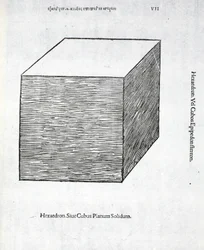 Hexaedron Planum Solidum, Illustration from 