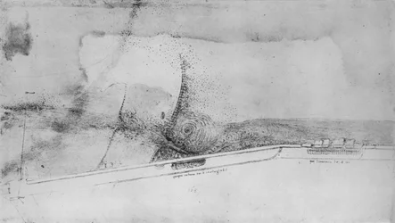 Plan of an Embankment for Diverting the Arno