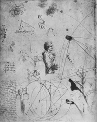 Profile of an Old Man, Plants, Geometrical Figures, Etc.