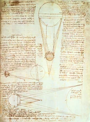 Studies of the Illumination of the Moon, fol. 1r from Codex Leicester, c.1506-08