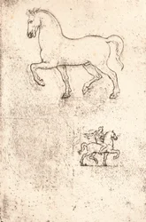Study for the Sforza Monument, c1482-c1499, 1883