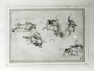 Study of Horsemen in Combat, 1503-4