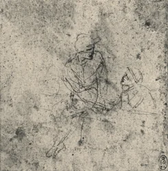 Two Figures in Conversation