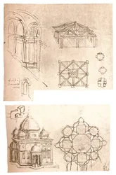 Two architectural drawings