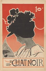Poster for the Magazine Le Chat Noir (title on object: Lire Le Chat Noir)