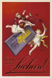 Advertising poster for Milka chocolates by Suchard