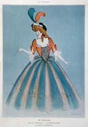 Comedian Gabrielle Charlotte Reyu called Rejane in the role of the Montansier
