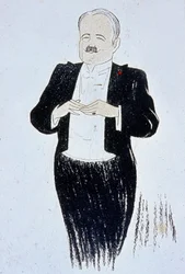 Marcel Prevost (1862-1941) French Novelist Drawing by Cappiello 1905