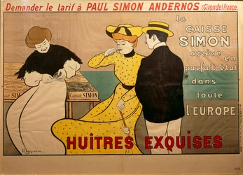 Poster advertising oyster sale, by Leonetto Cappiello