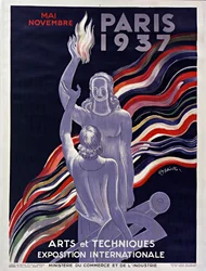 Poster of the 1937 International Exhibition in Paris