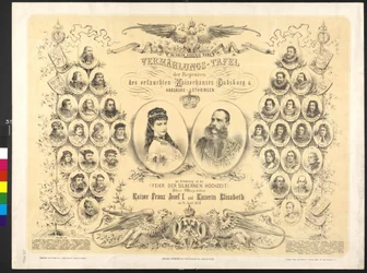 Wedding Plaque of the Regent of the Noble Imperial Family Habsburg & Habsburg Lorraine