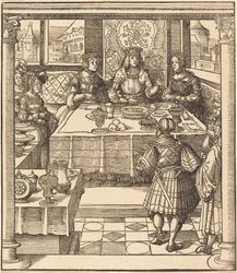 The Young White King between the Queen and Princess of the Feuereisen