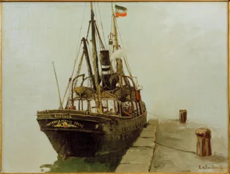 Whistling Steamer with Auxiliary Sails, Rostock Director A
