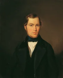 Young Man with Blue Neckband