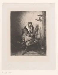 Woman at the Spinning Wheel