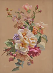 Roses and Forget-me-nots