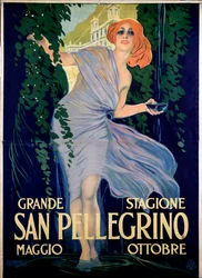Advertising Poster for San Pellegrino Spa City, Italy